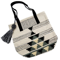 Geometric Ivory Bag