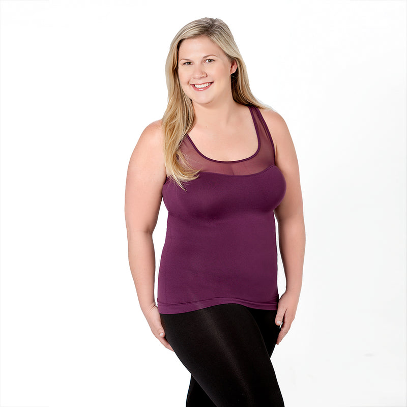 Plus Mesh Bodice Tank Final Sale
