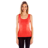 Red Space Dyed Tank Top