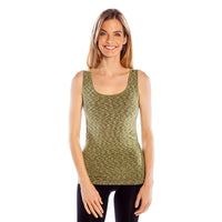 Olive Space Dyed Tank Top