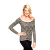 Animal Print Long Sleeve Scoop Final Sale