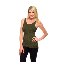 Olive burnout tank top