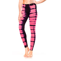 Neon PInk tie dye leggings